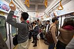 People In Tokyo Metro Pass Stock Photo