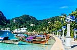 Phi-phi Island, Krabi, Thailand - November 10, 2016: Longtrail B Stock Photo