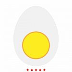 Piece Egg Icon .  Flat Style Stock Photo