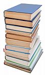 Pile Of Books Isolated Stock Photo