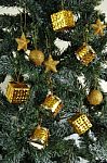 Pine Tree Ornaments Stock Photo