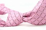 Pink Neck Tie Stock Photo
