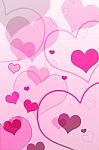 Pink Valentines Day Background Stock Photo