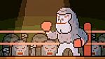 Pixel Art Gorilla Boxer Stock Photo