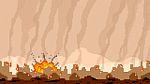 Pixel Art War Bomb Stock Photo