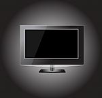Plasma LCD TV Illustration Stock Photo