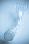 Plastic Bottle Collapse Stock Photo