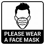 Please Wear A Mask Sign For Virus Protection Concept Stock Photo