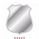 Police Badge Icon .  Flat Style Stock Photo