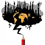 Pollution Industrial Concept Stock Photo