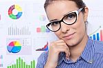 Portrait Of Businesswoman Stock Photo