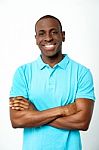 Portrait Of Handsome African Guy Stock Photo