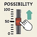 Possibility Scale Stock Photo