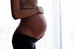 Pregnancy Women, Silhouette Stock Photo