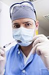 Prepparing Anaesthesia In Dental Office Stock Photo