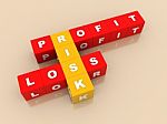 Profit, Loss And Risk Stock Photo