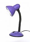 Purple Desk Lamp Stock Photo