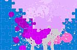 Puzzle Colors Concepts Stock Photo