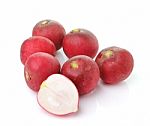 Radish Isolated On White Background Stock Photo