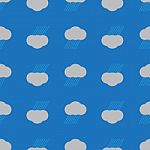 Rain Cloud Seamless Background Stock Photo