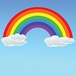 Rainbow Card Stock Photo