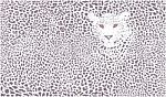 Raster Leopard Background Stock Photo