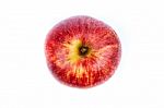 Red Apple On White Background Stock Photo