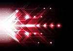 Red Arrow Speed Abstract Background Stock Photo