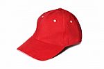 Red Baseball Cap Stock Photo