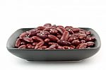 Red Beans In Bowl Stock Photo