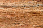 Red Brick Wall Pattern Background Stock Photo