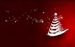Red Christmas Tree Stock Photo