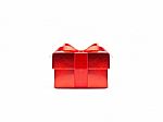 Red Gift Box Stock Photo