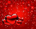 Red Hearts Background Stock Photo