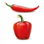 Red Peppers Stock Photo