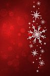 Red Snowflake background Stock Photo