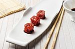 Red Tuna Sashimi Stock Photo