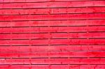 Red Wall In Old Stock Photo