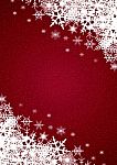Red Winter Snowfall Background Stock Photo