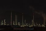 Refinery Plant At Dusk Stock Photo