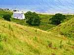 Remote Cottage On The Isle Of Arran Stock Photo