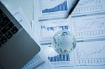 Report Profitable Growth Stock Photo