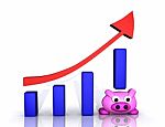 Reserve Funds And Growth Graph Stock Photo