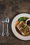 Roast Duck Over Rice Stock Photo