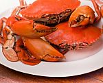 Roasted Crab Stock Photo