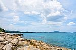 Rocks Coastline And Sea At Koh Samui Stock Photo