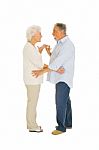 Romantic Elder Couple Stock Photo