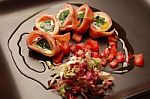 Roulade Ham Stock Photo