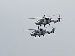 Royal Navy Black Cat Helicopter Display Team Stock Photo