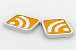 RSS Button Stock Photo